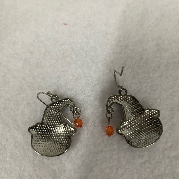 Halloween Cat Dangle Earrings (DH) - Picture 7 of 7